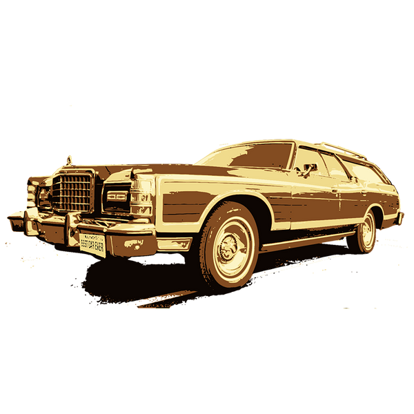 FORD COUNTRY SQUIRE T-SHIRT - SO SHIT IT'S COOL BENSIN BANGER