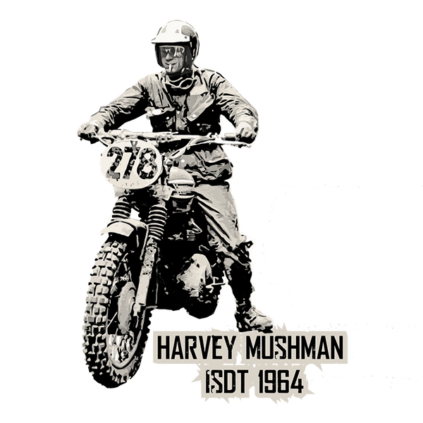 HARVEY MUSHMAN ISDT 1964 - The Bensin Clothing Company