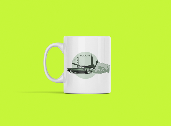STEVE McQUEEN- FORD MUSTANG BULLITT Ceramic Mug