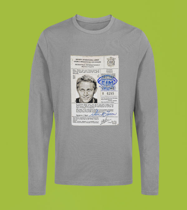 STEVE McQUEEN – FIM LICENSE - Longsleeve