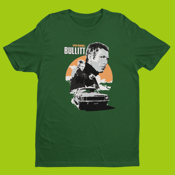 STEVE McQUEEN – BULLITT POSTER T-SHIRT