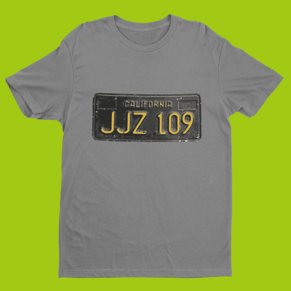 STEVE McQUEEN - BULLITT NUMBERPLATE T-SHIRT