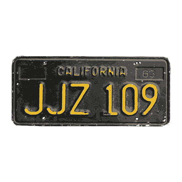 Bullitt Number Plate - The Bensin Clothing Company