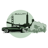 FORD  MUSTANG BULLITT MOVIE- STEVE McQUEEN T-SHIRT