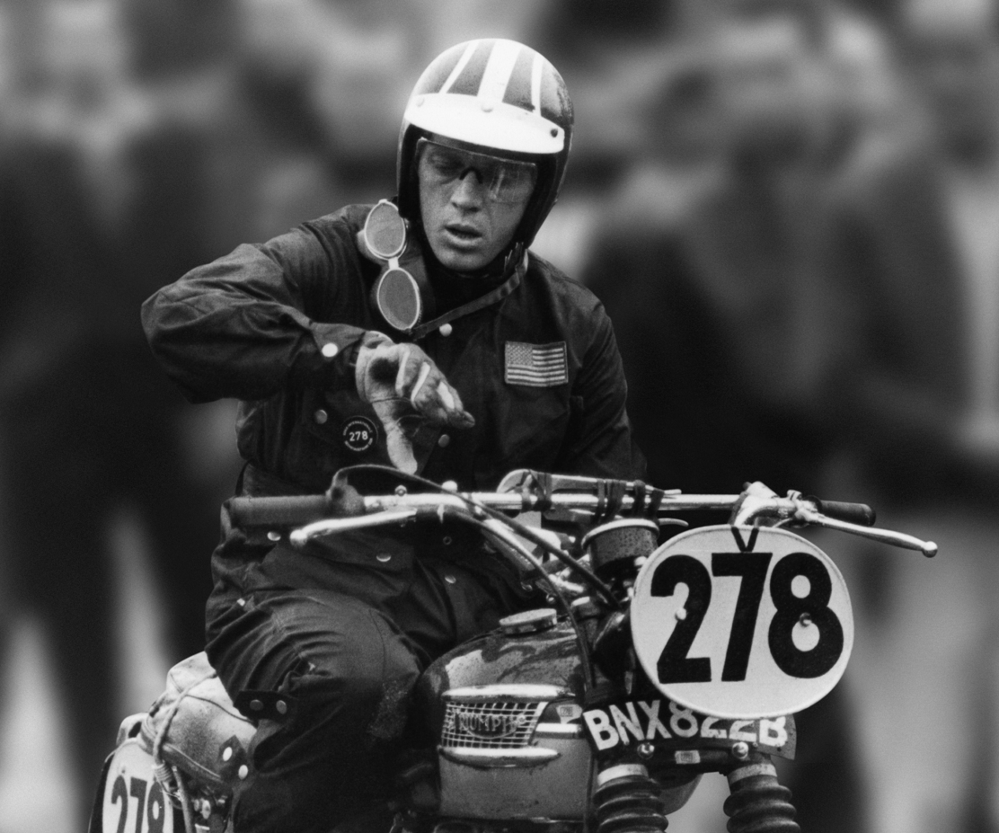 Steve mcqueen triumph t shirt top