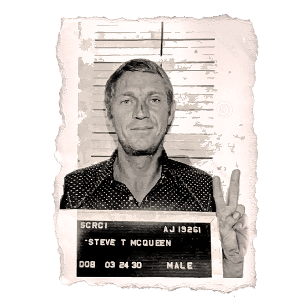 Steve McQueen Mugshot - The Bensin Clothing Company