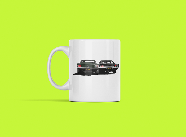 STEVE McQUEEN Ceramic Mug- Frank Bullitt drives