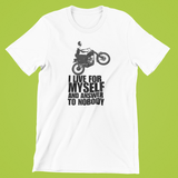 STEVE McQUEEN – LIVE FOR MYSELF TRIUMPH T-SHIRT