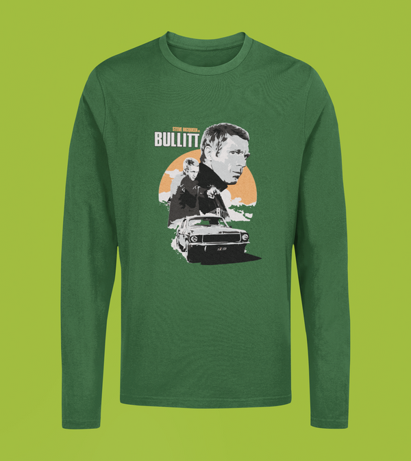 STEVE McQUEEN – BULLITT POSTER - Longsleeve