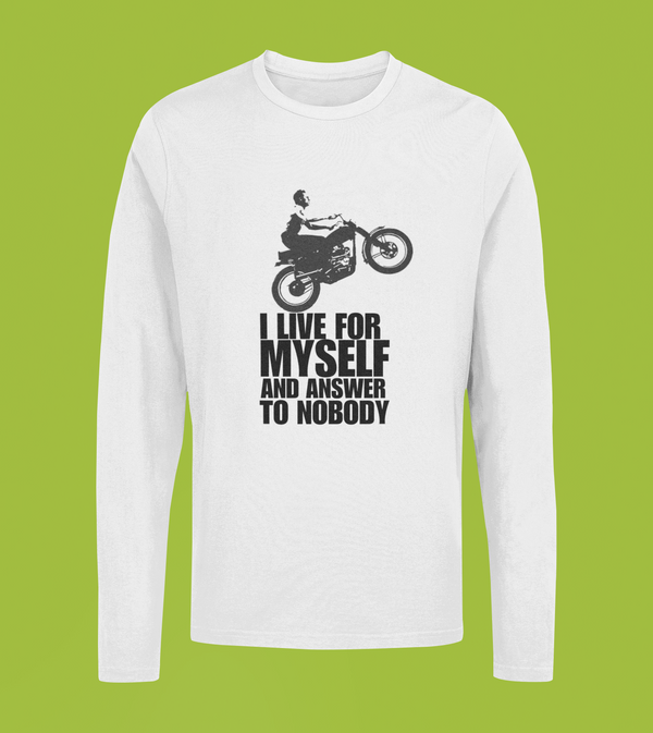 STEVE McQUEEN – I LIVE FOR MYSELF Longsleeve