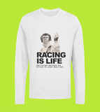 STEVE MCQUEEN LONGSLEEVE T-SHIRT - RACING IS LIFE
