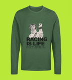 STEVE MCQUEEN LONGSLEEVE T-SHIRT - RACING IS LIFE