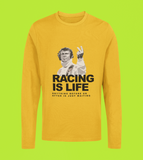 STEVE MCQUEEN LONGSLEEVE T-SHIRT - RACING IS LIFE