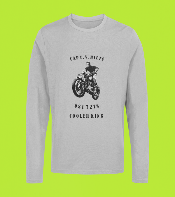 STEVE McQUEEN LONGSLEEVE T-SHIRT - THE GREAT ESCAPE
