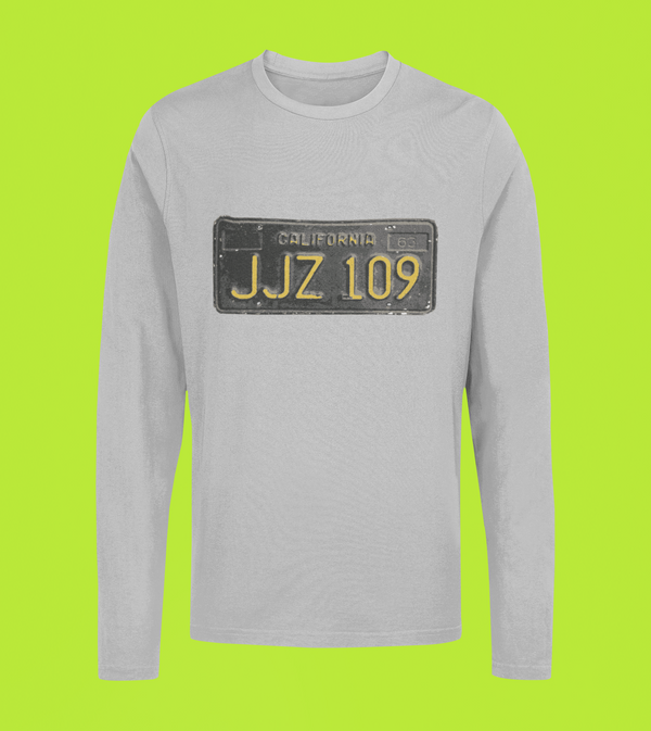 STEVE McQUEEN LONGSLEEVE - BULLITT NUMBERPLATE T-SHIRT