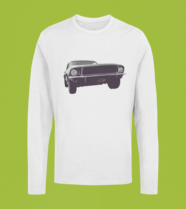 STEVE McQUEEN – THAT FORD MUSTANG  Longsleeve
