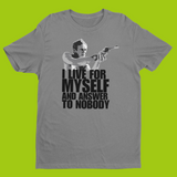 STEVE McQUEEN – I LIVE FOR MYSELF T-SHIRT