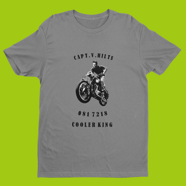 STEVE McQUEEN T-SHIRT - THE GREAT ESCAPE