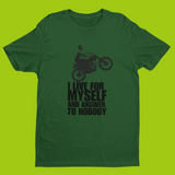 STEVE McQUEEN – LIVE FOR MYSELF TRIUMPH T-SHIRT