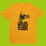 STEVE McQUEEN – LIVE FOR MYSELF TRIUMPH T-SHIRT