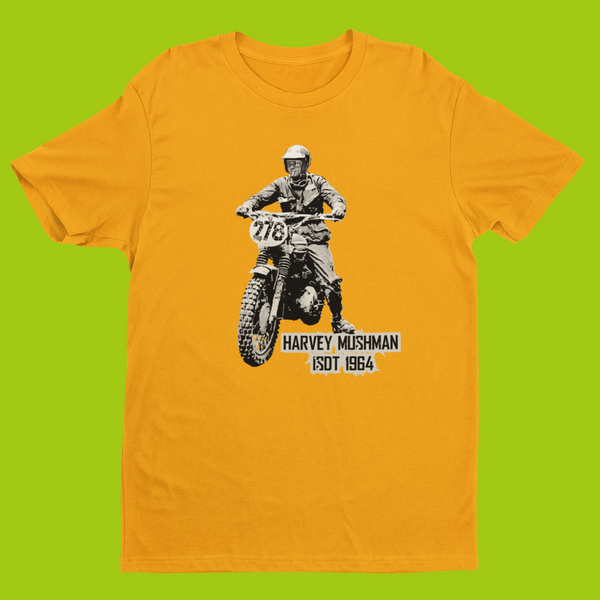 STEVE McQUEEN – HERVEY MUSHMAN ISDT T-SHIRT