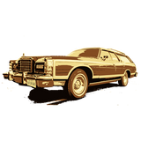 FORD COUNTRY SQUIRE T-SHIRT - SO SHIT IT'S COOL BENSIN BANGER